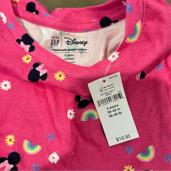 Baby Gap Minnie Mouse Rainbow Flowers Set NWT - Picture 3 of 12